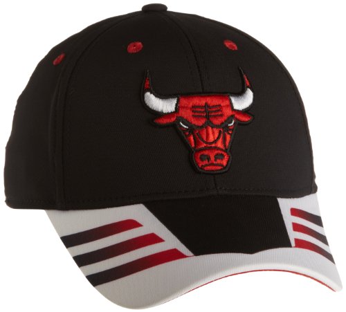 NBA Men's Chicago Bulls Authentic Team Flex Hat - Ty31Z, Small/Medium , White