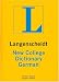 Book Langenscheidt New College German Dictionary: German-English - English German Thumb-indexed