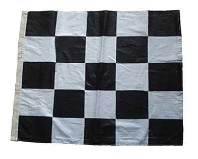 Nascar Racing Flag - Black and White - 100% COTTON - 22" X 27" -The Checkered Flag
