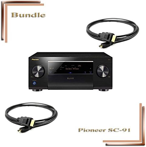 CYBER MONDAY Elite SC-91 7.2-channel home theater receiver sc91 with Wi-Fi, Bluetooth, Apple AirPlay, and Dolby Atmos Bundle