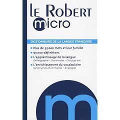 DICTIONNAIRE ROBERT MICRO(9782849026601) (Dictionnaires Generalistes)