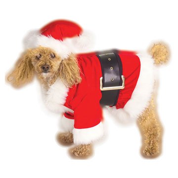 Velour Santa Pet Costume
