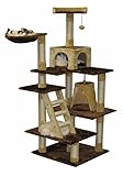 Go Pet Club Cat Condo, 72-Inch, Brown/Beige