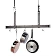 Enclume PR11-36-HS Premier 36-Inch Adjustable Ceiling Bar, Hammered Steel