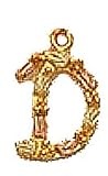 Landstroms Black Hills Gold Initial Necklace "D" - 03581 Landstroms Black Hills Gold Initial Necklace "D" - 03581
