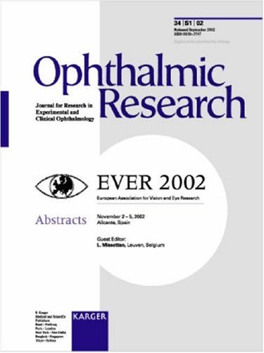 Buy EVER 2002: European Association for Vision and Eye Research, Joint European Research Meeting in Ophthalmology and Vision, Alicante, October 2002, Abstracts (Ophthalmic Research) online at Discounted New and Used prices. Delivered to your door with Off-The-Bookshelf.