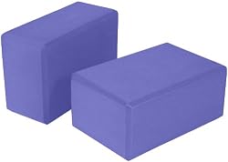 Yoga Block 2 pack 4 in. x 6 in. x 9 in. Larger Size High Quality 3 colors by Bean Products