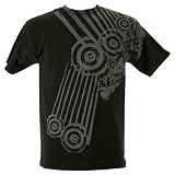 Split Calming Black T Shirt Size Large