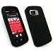 EMARTBUY NOKIA 5800 XPRESS MUSIC SILICON SKIN COVER/CASE PROTECTIVE RUBBER BLACK + SCREEN PROTECTOR