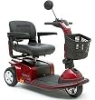 Pride Mobility Celebrity X 3-Wheel Scooter, Candy Apple Red