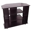 Entertainment TV Stand with Wheels - Black