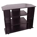 Entertainment TV Stand with Wheels - Black