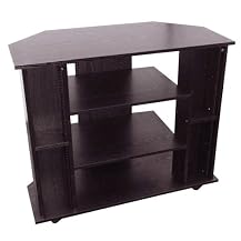 Entertainment TV Stand with Wheels - Black