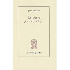 La preuve par l'�tymologie