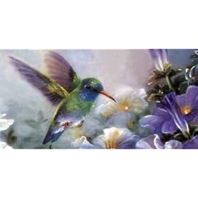AIRBRUSHED LICENSE PLATES - HUMMINGBIRD - #914