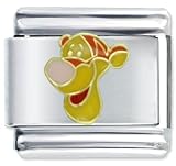 Animal Disney Tigger Face Licensed Italian Charms Bracelet Link