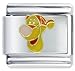 Jewelry : Animal Disney Tigger Face Licensed Italian Charms Bracelet Link