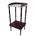Cherry Phone Table with Marble Top