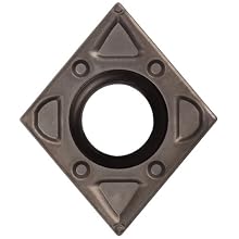 Sandvik Coromant CoroTurn 107 Cermet Turning Insert, CCMT Style, 80 Degree Diamond Shape, WF Chipbreaker, CT5015 Grade, Uncoated