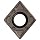 Sandvik Coromant CoroTurn 107 Cermet Turning Insert, CCMT Style, 80 Degree Diamond Shape, WF Chipbreaker, CT5015 Grade, Uncoated