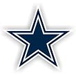 Dallas Cowboys NFL 12" Car Magnet