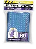 Players Choice Metallic Blue Holo Sleeves (Pack of 60) - Standard Size Deck Protectors - Ideal for YuGiOh!, Pokemon, Magic: The Gathering, World of Warcraft Trading Card Games