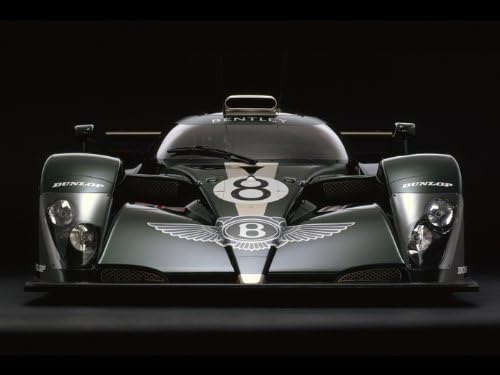 Archival Canvas and Photographic Limited Edition Art Print Bentley Speed 8 Front - 2003 28" x 36"