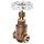 Milwaukee Valve UP105 Series Bronze Gate Valve, Potable Water Service, Non-Rising Stem, NPT Female