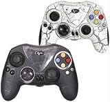 DREAMGEAR DGXN-748 XBOX I.GLOW WIRELESS CONTROLLER (2-PK; B&W)