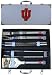 NCAA Indiana Hoosiers 8pc. BBQ Set w/Case