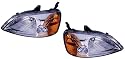 2001-2003 (2001 2002 2003 01 02 03) Honda Civic Sedan Headlight Assembly - One Pair(Both Driver and Passenger Sides) - DOT Certified Headlight