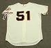 RANDY JOHNSON San Francisco Giants AUTHENTIC Majestic Athletic Home Baseball Jersey, 44/LARGE