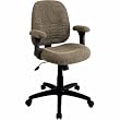 Swivel Tilt Chair with Padded Height Adjustable Arms In Taupe Finish By Office Star