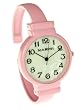 Pink Round Large Face Over Wrist Bangle Watch
