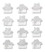 Disney / EK Success Cinderella Wedding Collection PHOTO CORNERS For Scrapbooking, Card Making & Craft Projects