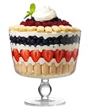Luigi Bormioli Michelangelo Masterpiece 8-1/2-inch Trifle Bowl with Lid