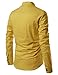 NEARKIN (NKNKN350) Beloved Men Henley Neck Long Sleeve Daily Look Linen Shirts MUSTARD US M(Tag size M)