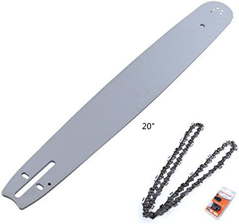 Chainsaw Parts &amp; Accs Husqvarna Chain Saw 20'' Replacement Bar &amp; Chain .325 pitch .058 76 Drive Links