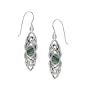 Sterling Silver Abalone Celtic Knot Drop Earrings