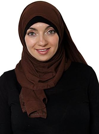 Cotton Jersey Solid Color Hijabs (Brown)