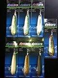 LOT of 12 Assorted Colors Laser Fishing Spoons Trolling Casting Salmon Pike Trout Bass Glow 4"