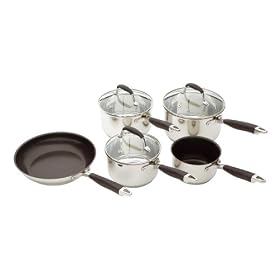 Kitchen Craft Stainless Steel Five Piece Cookware Set