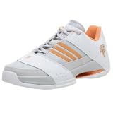 adidas Mens T-Mac 6 Low Basketball Shoe,Runwht/OrgPeel/LtGrn,11.5 M