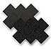 Nippies Cross Waterproof Self Adhesive Fabric Nipple Cover Pasties