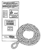 BUCCANEER ROPE CO. WHITE TWISTED NYLON ANCHOR LINESize: 3/8' x 50'