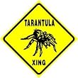 TARANTULA CROSSING sign * street spider