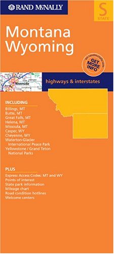 City Travel Guides Discounted  Books : Montana / Wyoming Regional Map (Rand McNally Folded Map: States)