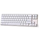 Qisan Mechanical Keyboard Gaming Keyboard Blue Switch 68-Keys Mini Design (60%) Gaming Wired Keyboard Come with Free Data OTG Cable White Golden Magicforce