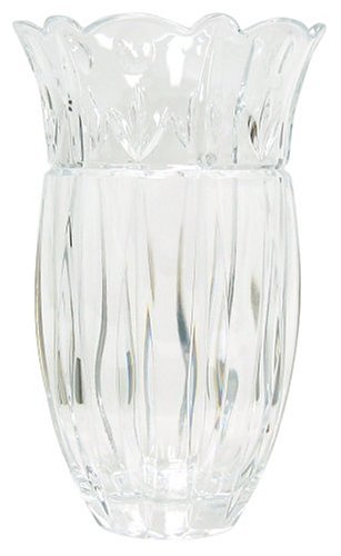 Block Crystal Tulip Garden Collection 7-Inch Vase