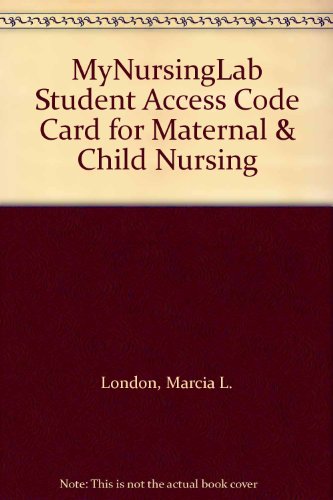 MyNursingLab Student Access Code Card for Maternal & Child Nursing